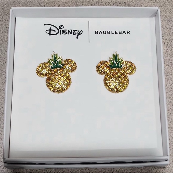 BaubleBar Disney Mickey Pineapple Earrings - Picture 1 of 4